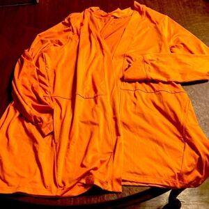Cuddl Duds Orange Lounge Jacket
